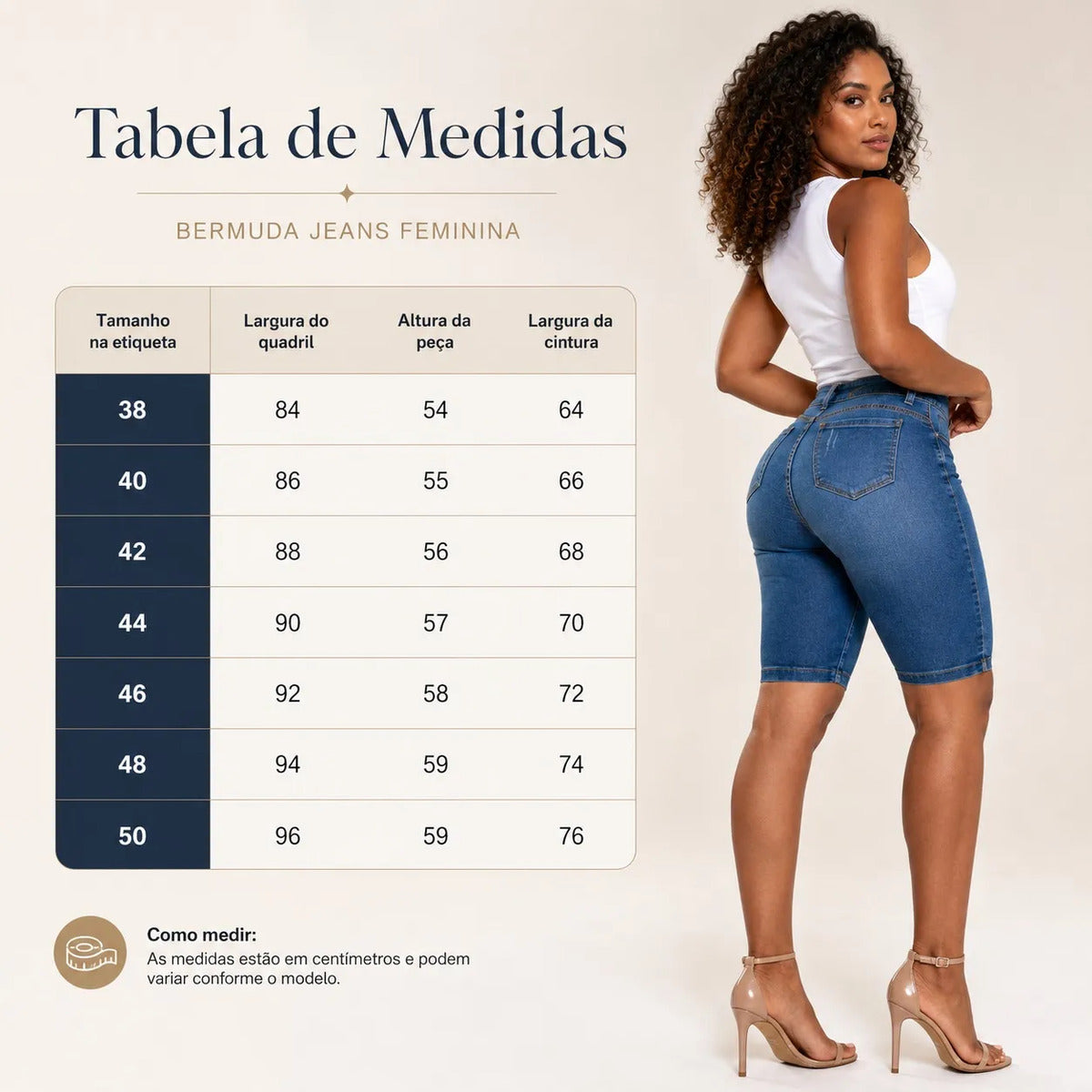 Kit 2 Bermuda Jeans Ciclista Feminina Empina Bumbum