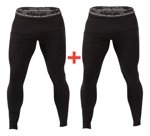 Kit 2 Calças Legging Academia Térmica Fitness Com Compressão
