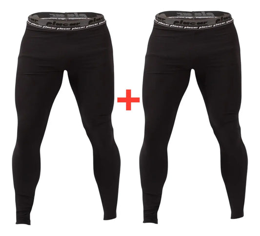 Kit 2 Calças Legging Academia Térmica Fitness Com Compressão