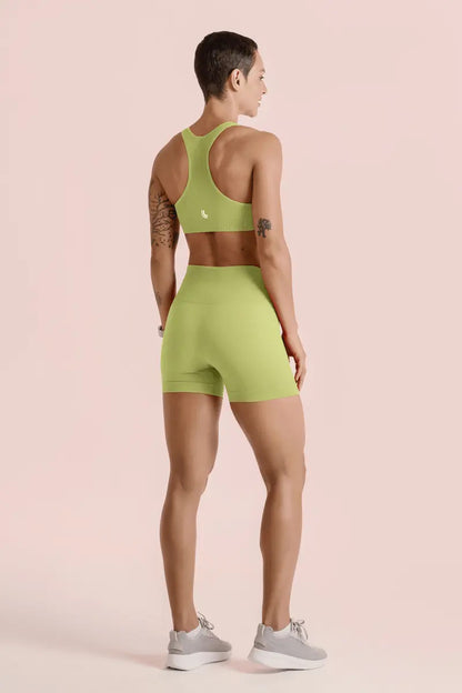 Short Feminino Lupo Modela Bumbum Sport Cós Alto Anatomico