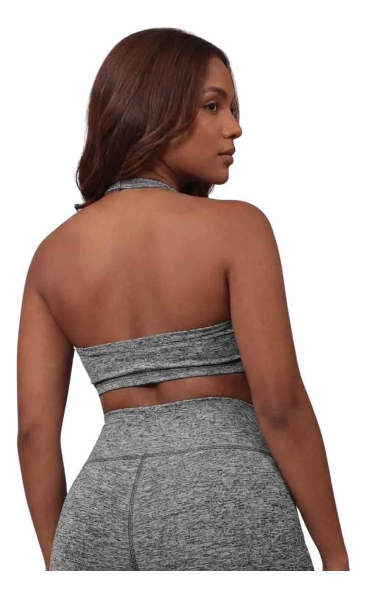 Top Halter Fitness Frente Unica Suplex Bojo Removìvel Yoga