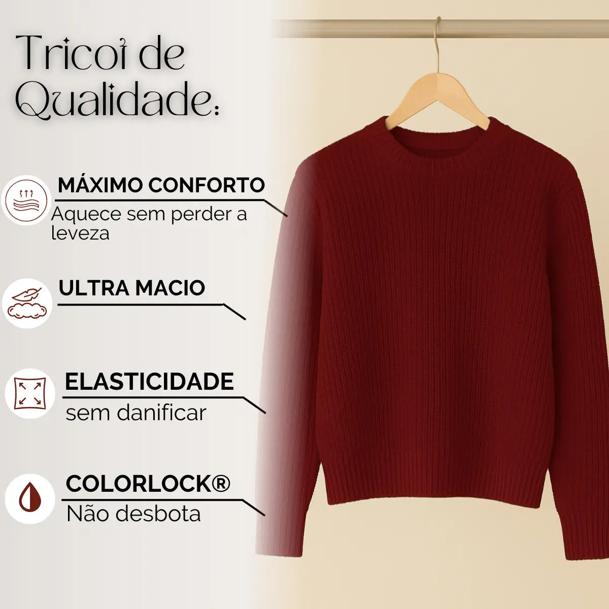 Suéter Blusa Manga Longa Max Cropped Frio Pullover Lã Trico