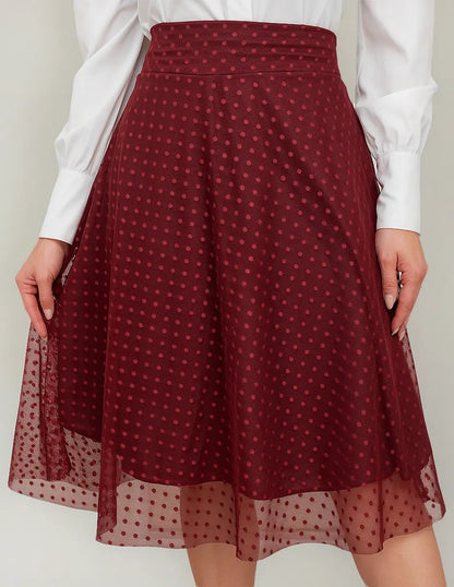Saia Feminina Midi Godê De Tule Moda Evangélica Plus Size
