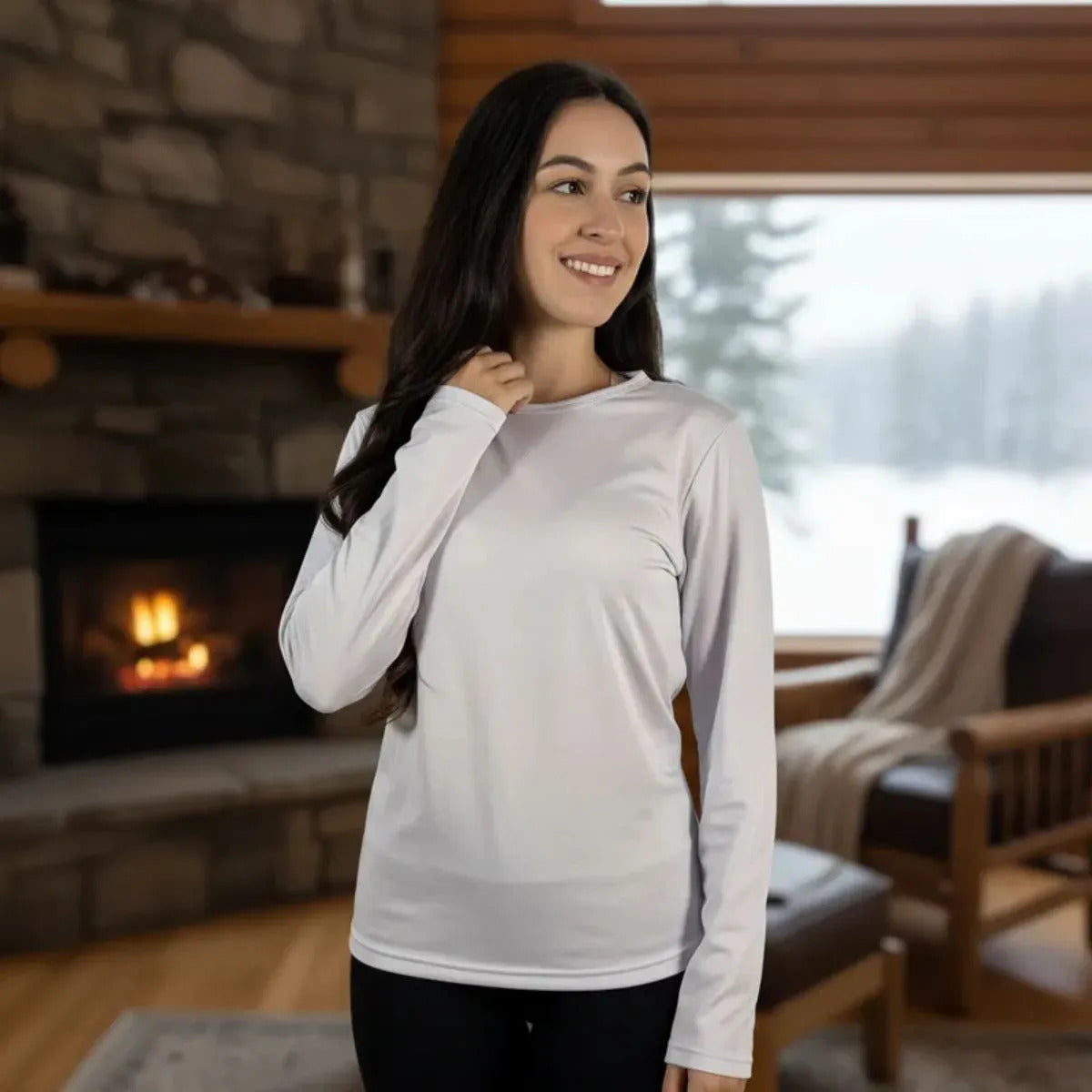 Blusa Térmica Feminina Flanelada Peluciada Frio Inverno