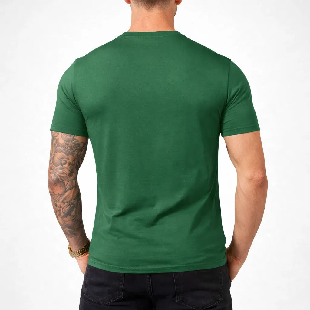 Camiseta Basica Masculina Algodão Lisa Malha Peruana Premium