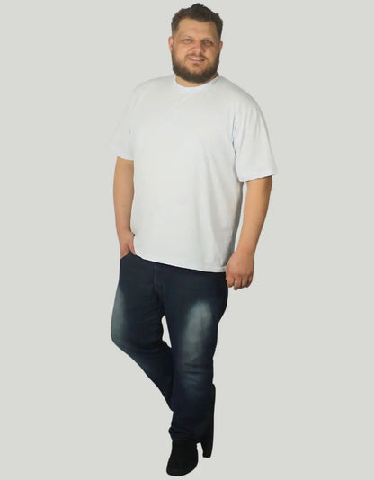 Camiseta Plus Size Masculina De Algodão Básica Lisa Grande