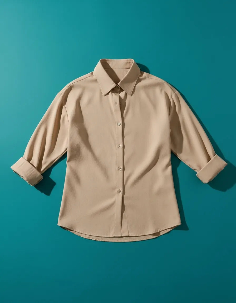 Camisa Social Feminina Crepe Leve Seda Blusa Luxo Sale 40%
