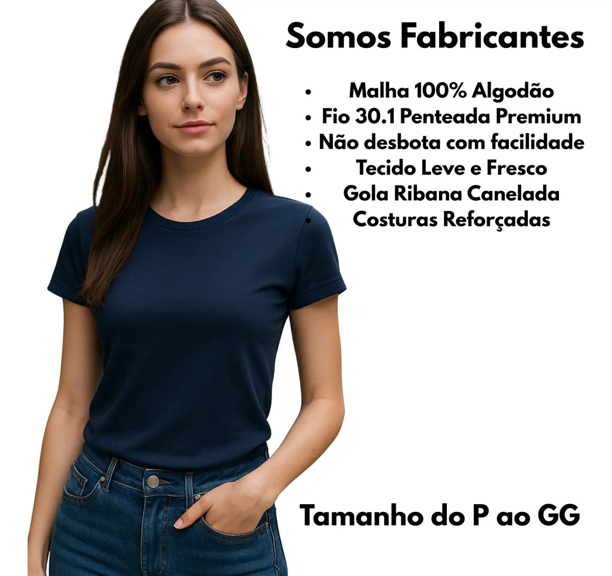 Camiseta Branca Feminina Baby Look Basica Algodao Lisa Cores