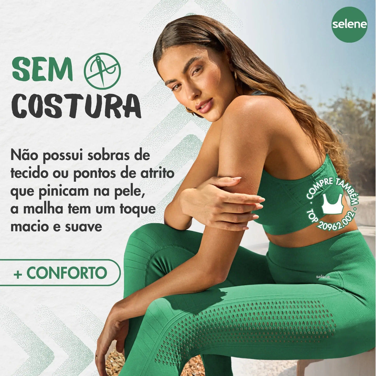 Legging Fitness de Treino Zero Transparência Selene