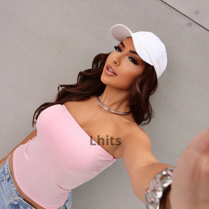 Blusa Top Faixa Tube Cropped Tomara Que Caia Duplo Suplex