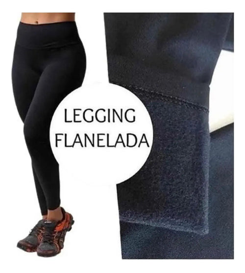 Kit 2 Calça Legging Térmica Suplex Inverno Plus Size Forrada