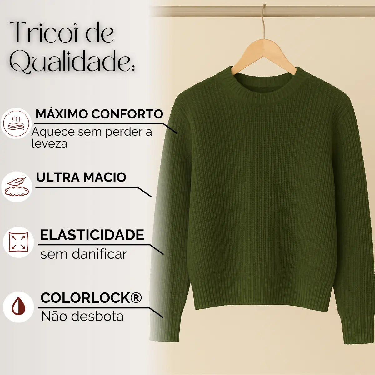 Suéter Blusa Manga Longa Max Cropped Frio Pullover Lã Trico