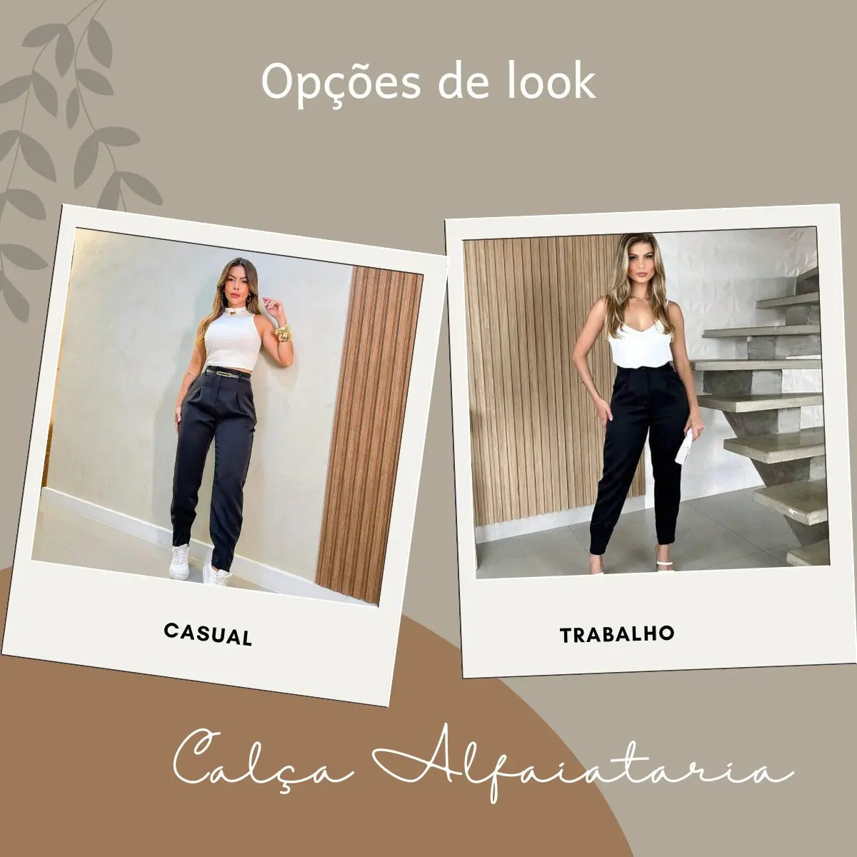Calça Cenoura Sport Chic Premium Conforto Sofisticada Social