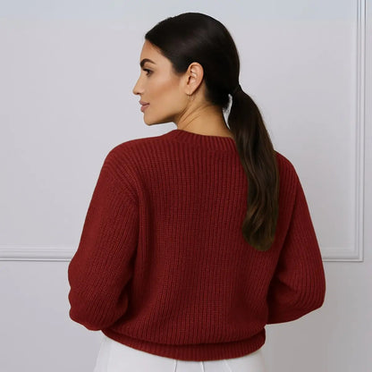 Suéter Blusa Manga Longa Max Cropped Frio Pullover Lã Trico