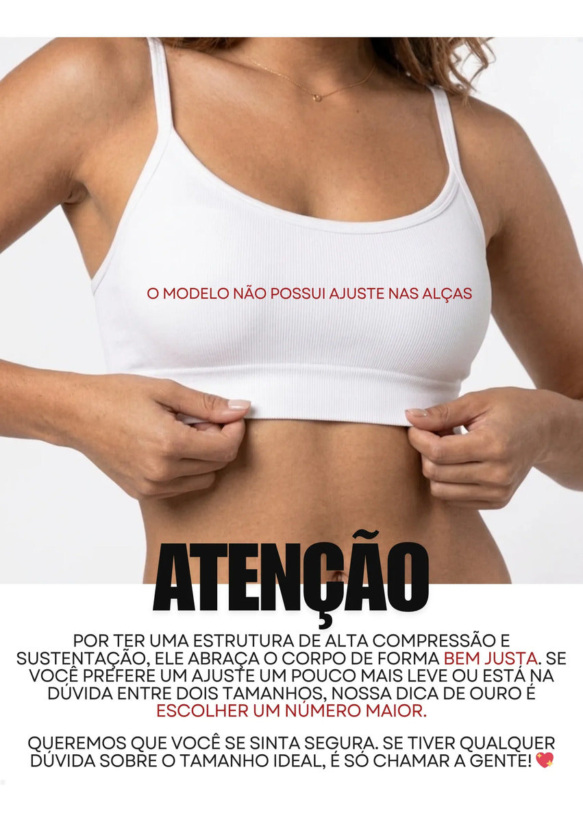 Top Lupo Loba Fitness Confortável Ótima Sustentação Academia