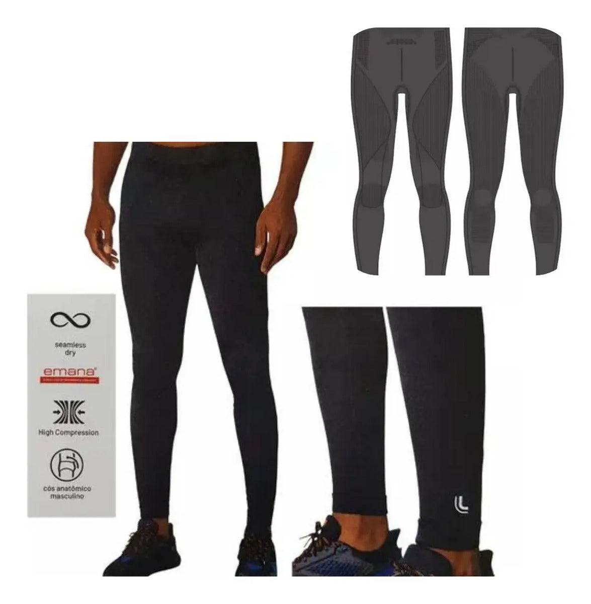 Calca Térmica Masculina Xrun Lupo Fitness Academia Corrida
