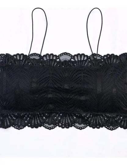 Top Faixa Renda Moda Blogueira Cropped Tomara Que Caia Sutiã