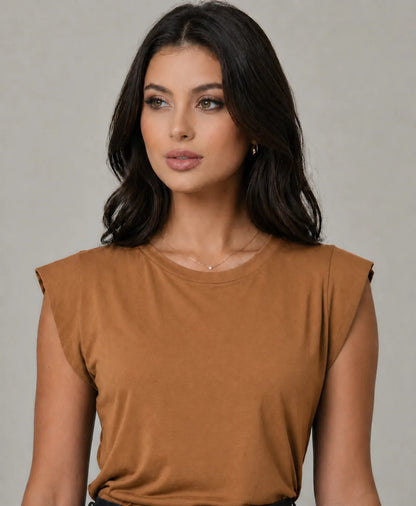 Blusa Feminina Muscle Tee Viscolycra Clássica Casual Chic