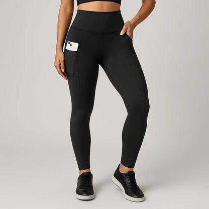 Kit 2 Calças Legging Feminina Grossa Cintura Alta Com Bolso