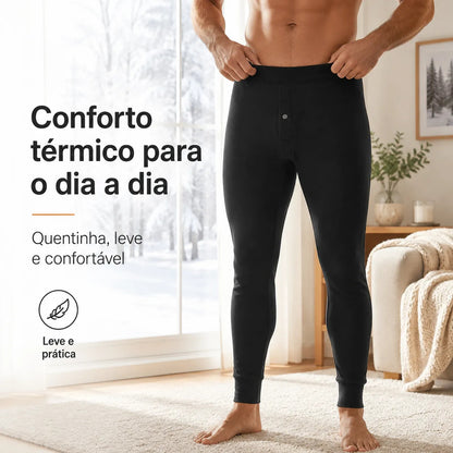 Calça Térmica Flanelada Segunda Pele Inverno Masculino Frio