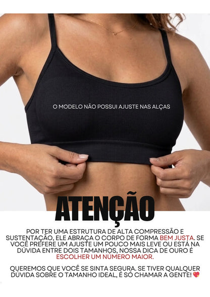 Top Lupo Loba Fitness Confortável Ótima Sustentação Academia