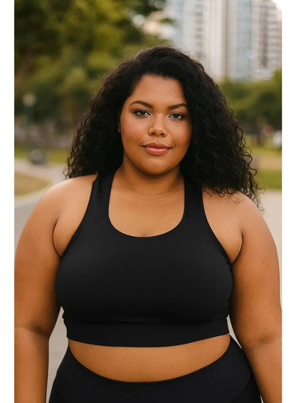 Kit 4 Top Feminino Plus Size Academia Fitness Treino Suplex
