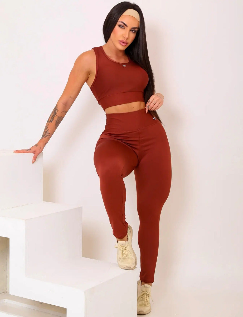Calça Legging Fitness Zero Transparência Cintura Alta Koenig