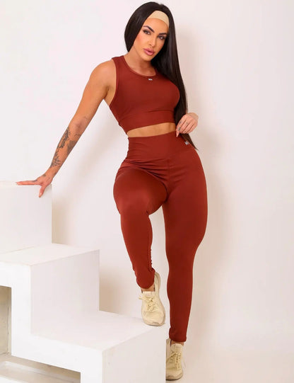 Calça Legging Fitness Zero Transparência Cintura Alta Koenig