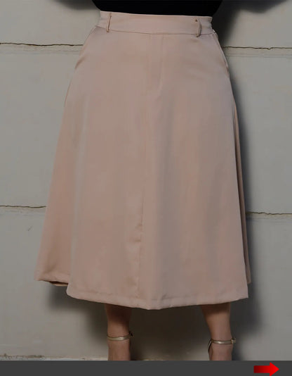 Saia Alfaiataria Feminina Plus Size Midi Evangélica Casual