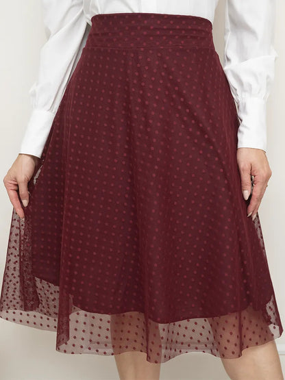 Saia Feminina Midi Godê De Tule Moda Evangélica Plus Size