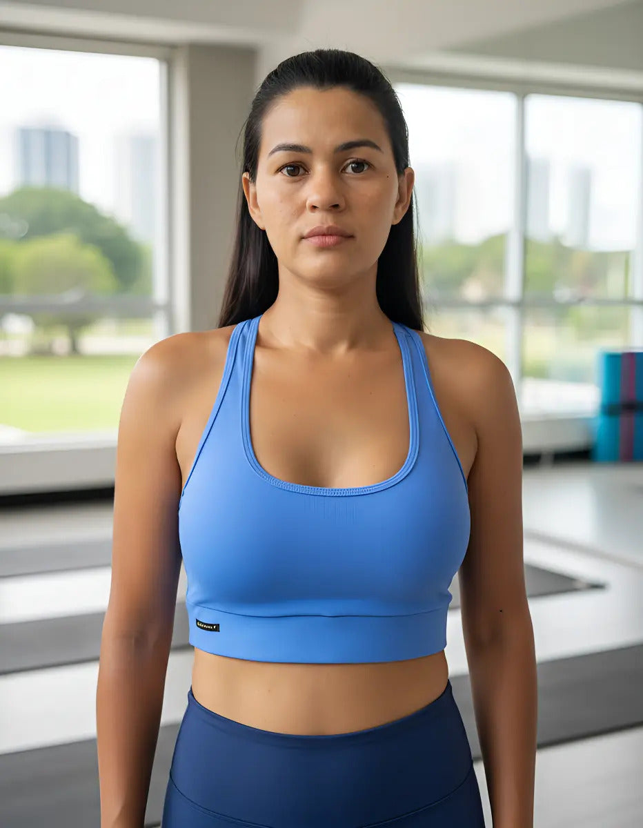 Top Cropped K2b Nadador Sem Bojo Poliamida Com Elastano