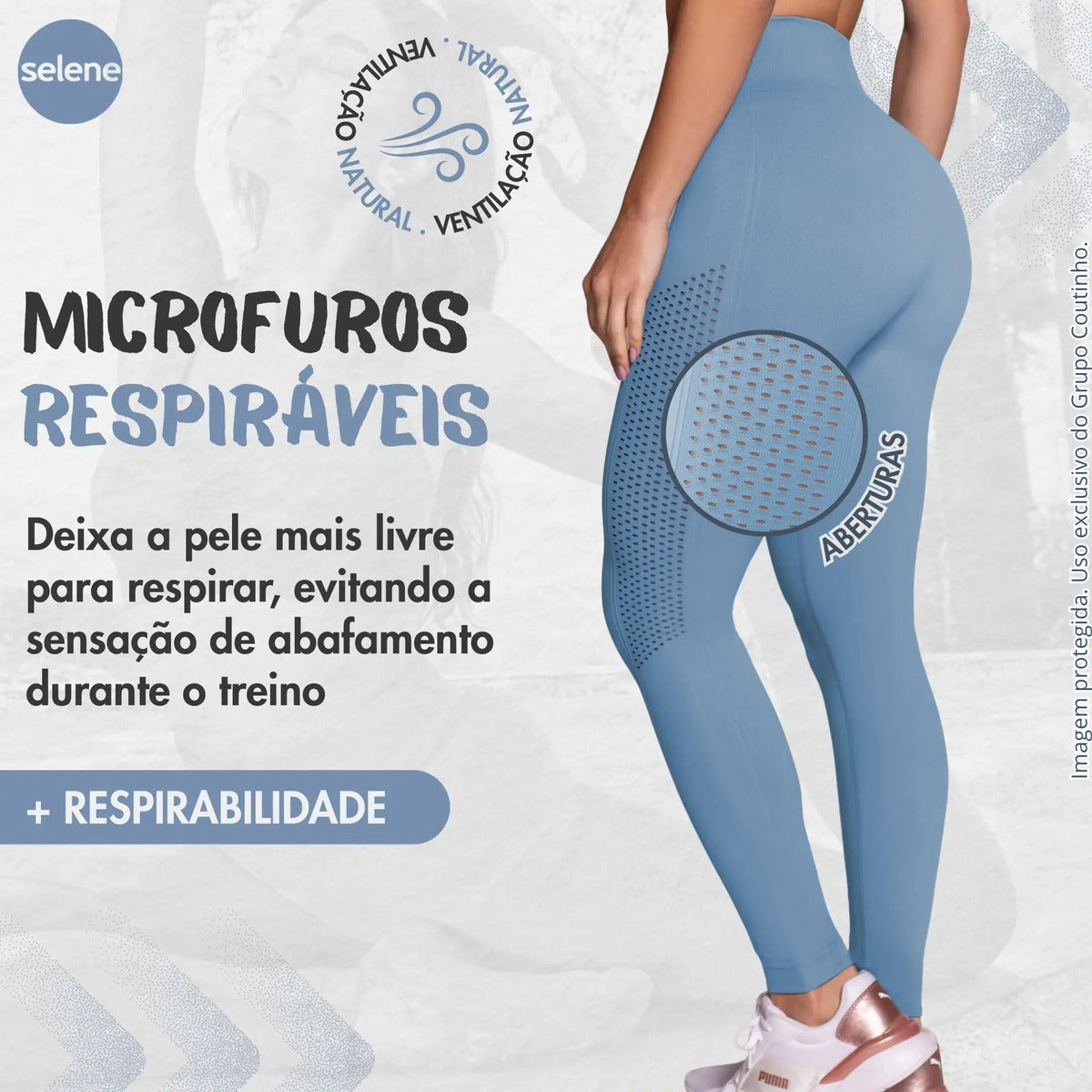 Legging Fitness de Treino Zero Transparência Selene