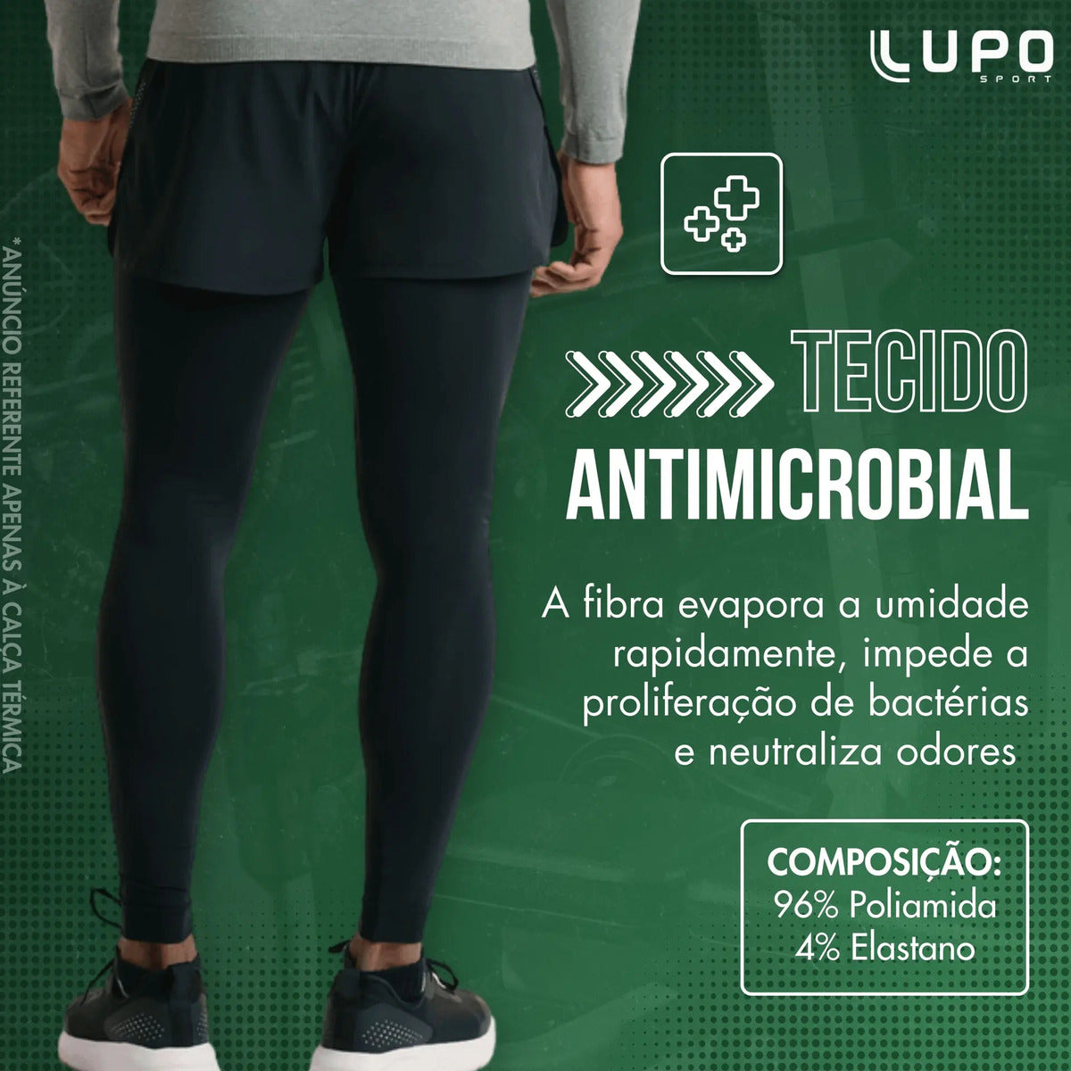 Calça Legging Térmica Masculina Lupo Segunda Pele S/ Costura