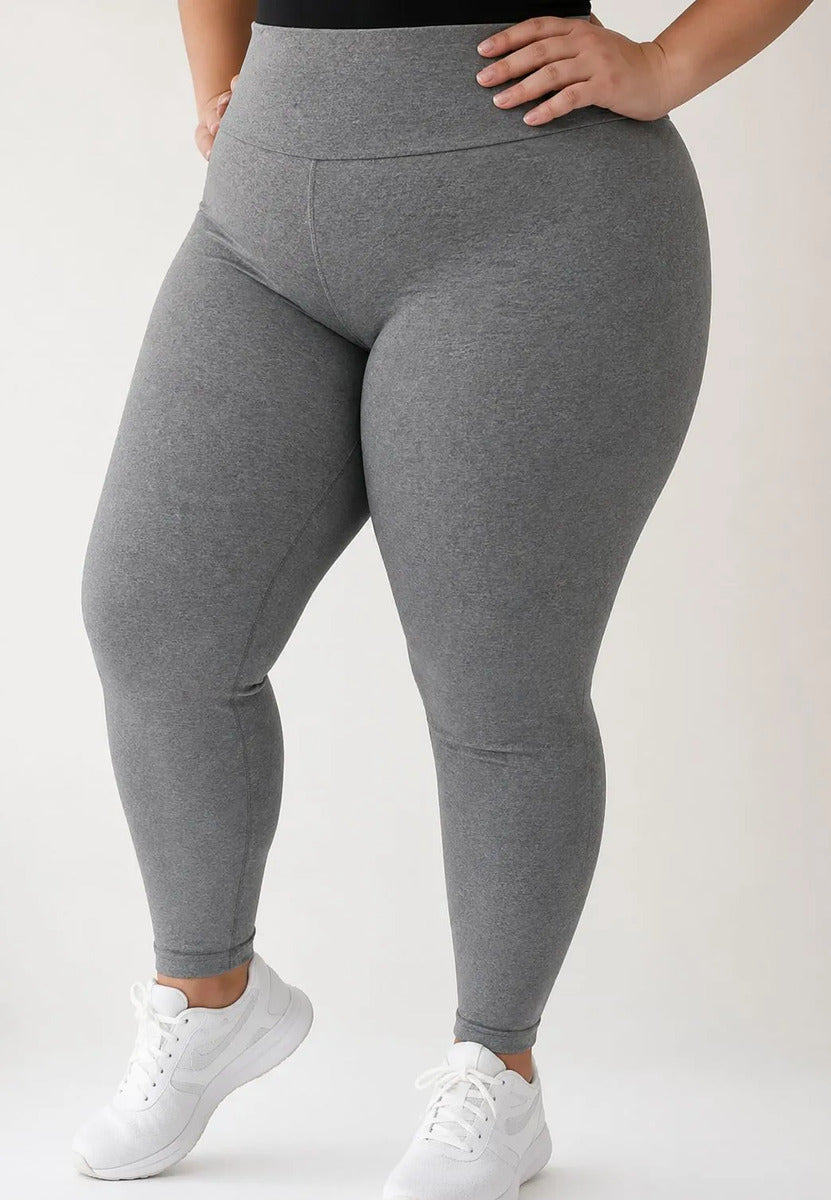 Kit 2 Calça Legging Térmica Suplex Inverno Plus Size Forrada