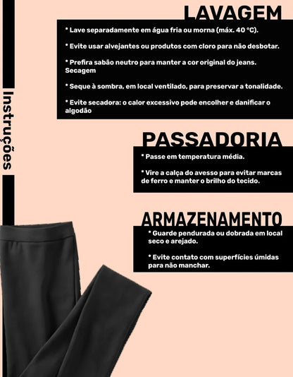 Calça Legging Flare Feminina Modelo Bailarina Cós Alto