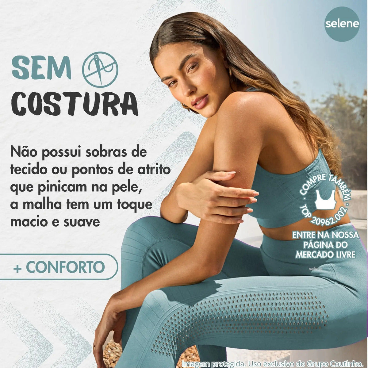 Legging Fitness de Treino Zero Transparência Selene