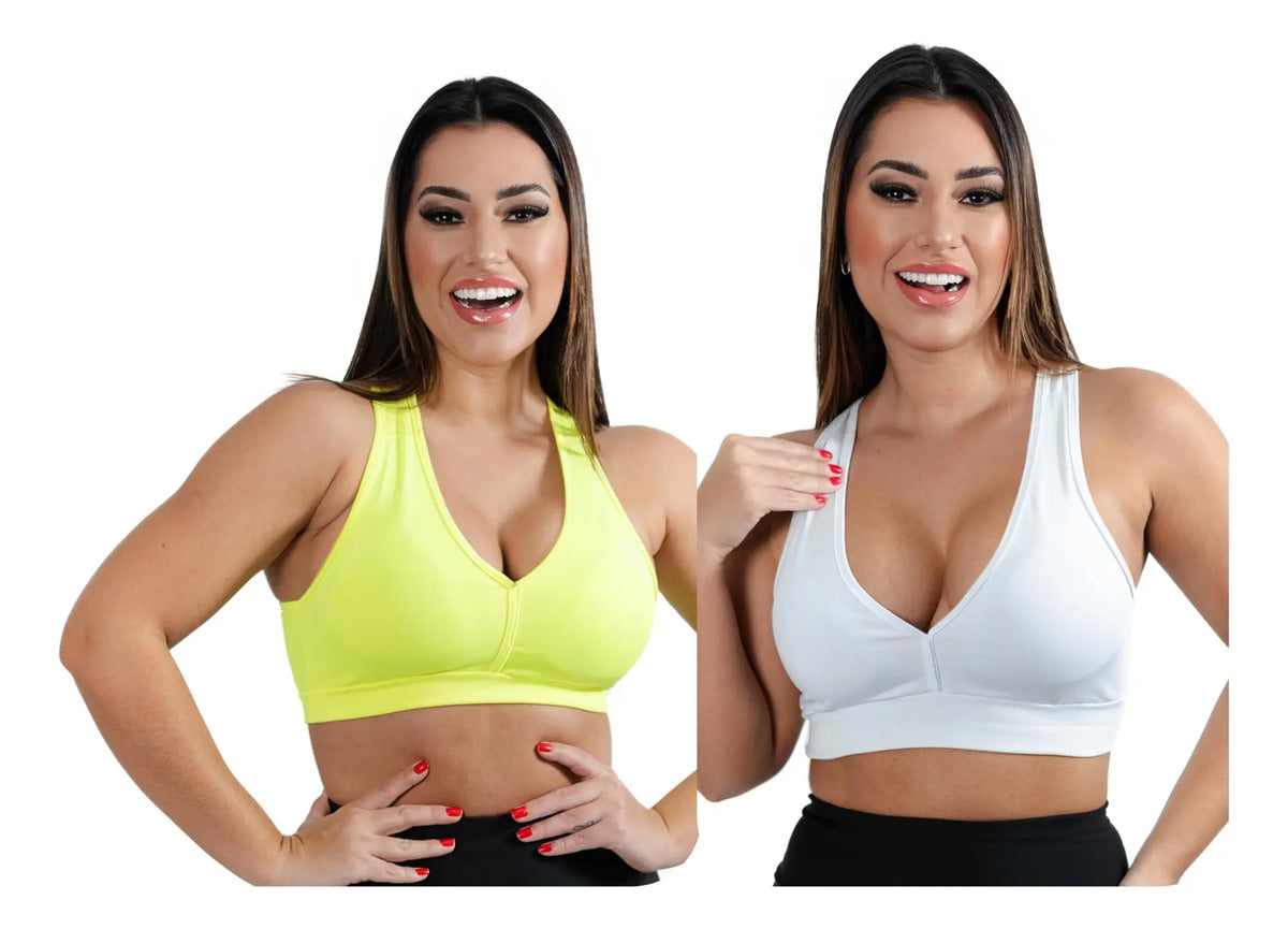 Kit 2 Top Nadador Academia Fitness ,liso C/bojo Para Malhar