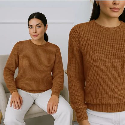 Suéter Blusa Manga Longa Max Cropped Frio Pullover Lã Trico