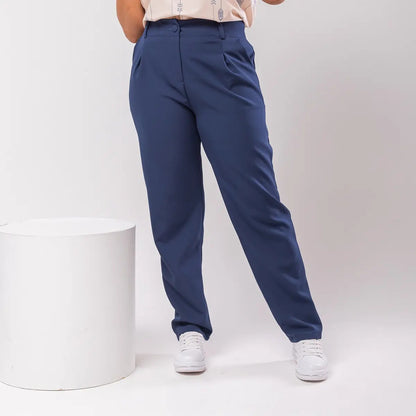 Calça Social Alfaiataria Cintura Alta Plus Size Feminina