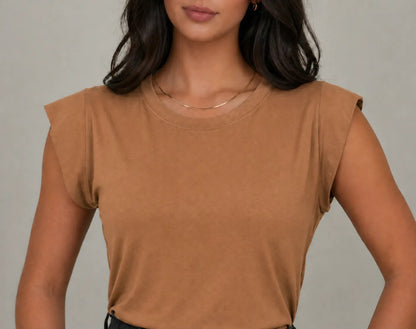 Blusa Feminina Muscle Tee Viscolycra Clássica Casual Chic