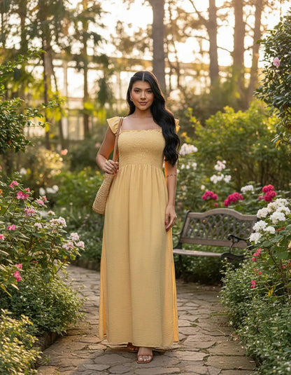 Loose-fitting Casual Long Dress Strappy Summer Party Evangelical