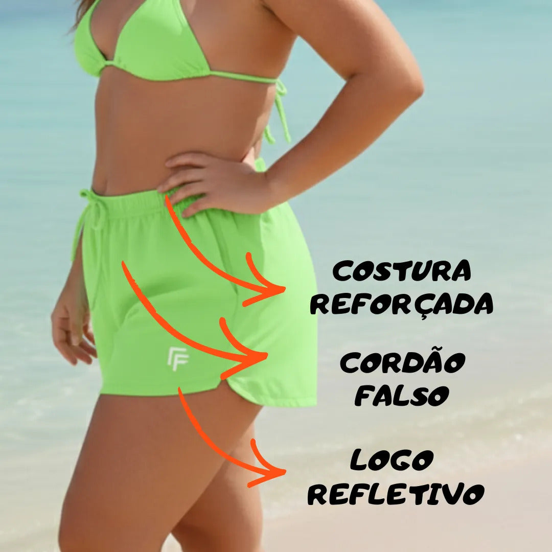 Shorts Plus Size Kit 3 Unid Moda Praia Feminino Do G1 Ao G4