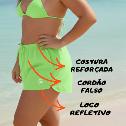 Shorts Plus Size Kit 3 Unid Moda Praia Feminino Do G1 Ao G4