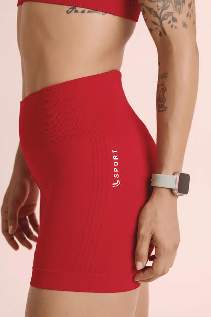 Short Feminino Lupo Modela Bumbum Sport Cós Alto Anatomico