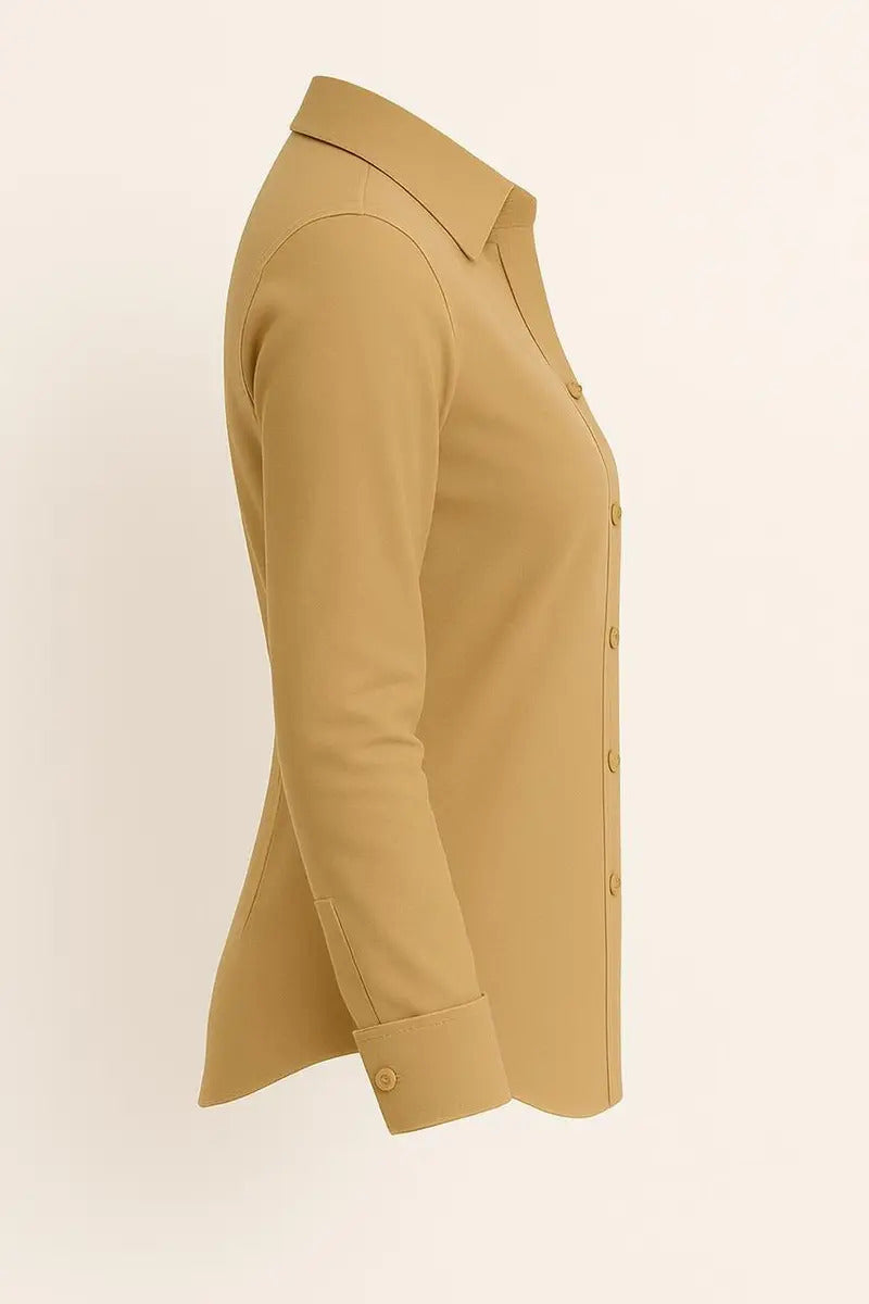 Camisa De Botão Sofisticada Feminina Alta Qualidade Sale 40%