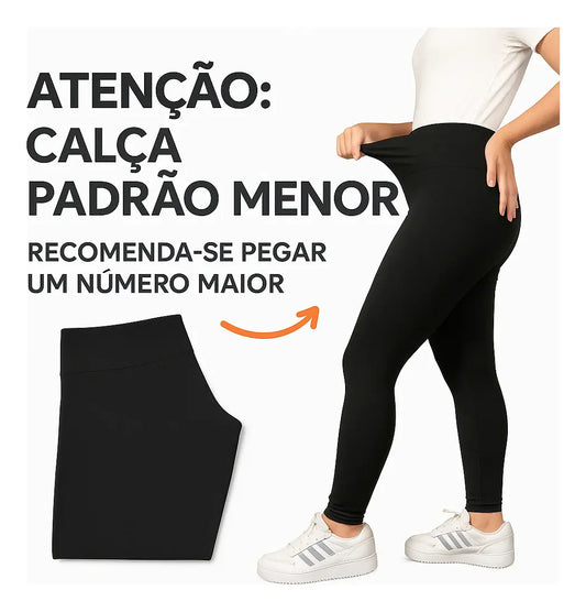 Calça Legging Térmica Forrada Flanelado Feminino Inverno