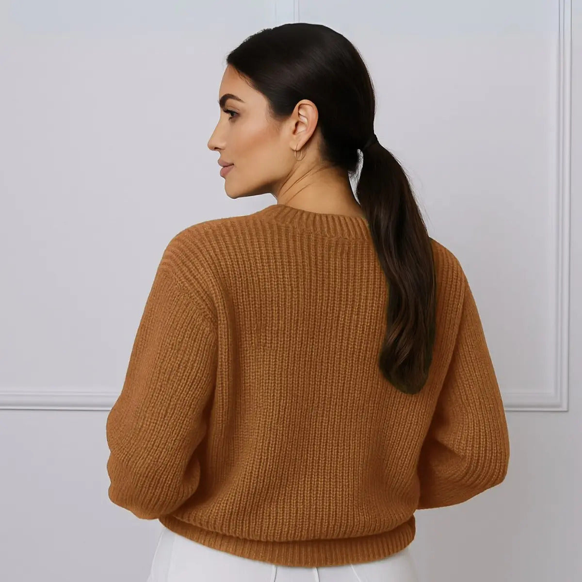 Suéter Blusa Manga Longa Max Cropped Frio Pullover Lã Trico
