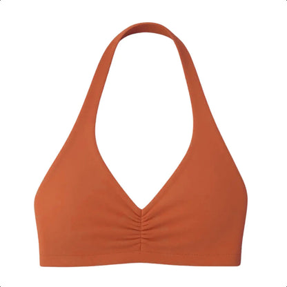 Top Halter Fitness Frente Unica Suplex Bojo Removìvel Yoga