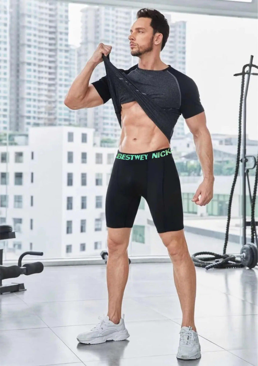 Kit Calça E Short Térmico Academia Musculação Treino Fitness