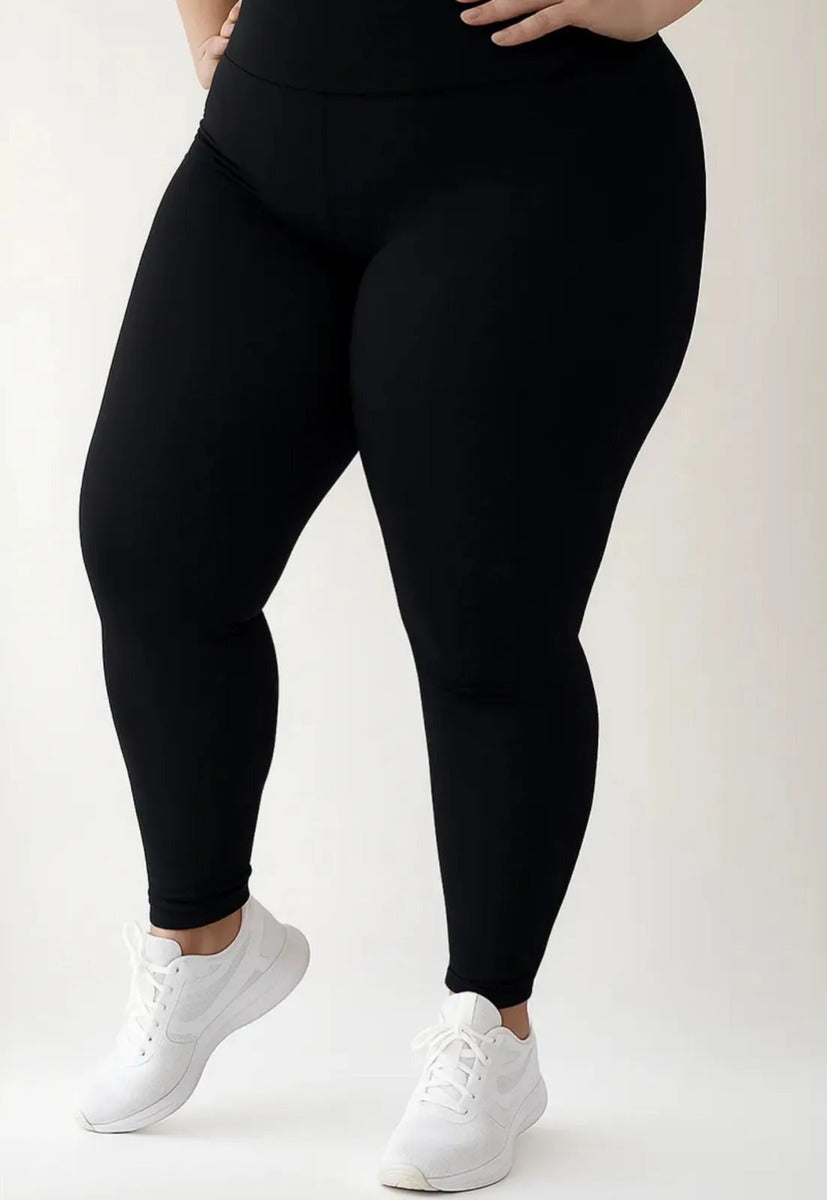 Kit 2 Calça Legging Térmica Suplex Inverno Plus Size Forrada